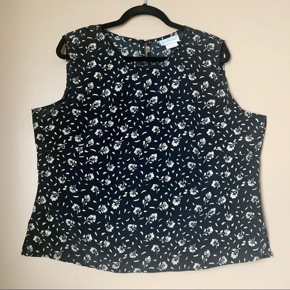 Vintage | Sleeveless floral top